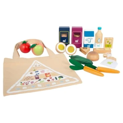 Afbeelding van Small Foot Houten vegetarische voedsel set