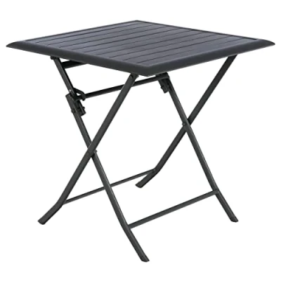 Afbeelding van Hespéride Vierkante opklapbare tuintafel Azua grafiet