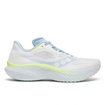 Afbeelding van Saucony Kinvara 15 Hardloopschoenen voor op de weg, Dames, Maat: 38, White/icemelt Textiel/ synthetisch
