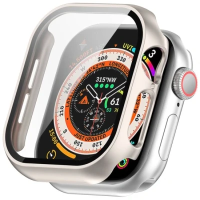 Afbeelding van Apple Watch Hard Case Waterproof Starlight / sterrenlicht Geschikt voor 42mm Series 10