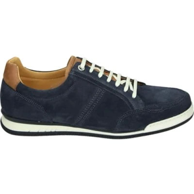 Afbeelding van Van Lier 2518112 Lage sneakersHeren sneakersVrije tijdsschoenen Kleur: Blauw Maat: 41