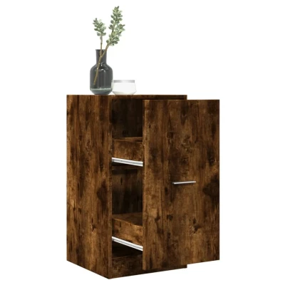 Afbeelding van vidaXL Apothekerskast 40x41x77,5 cm bewerkt hout gerookt eikenkleurig