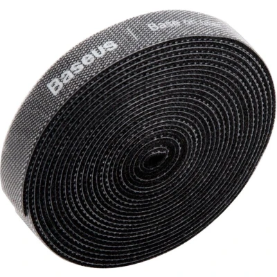 Afbeelding van Baseus Kabel Organiser Kabelbinders Klittenband zelfklevend 1 Meter Zwart