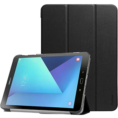 Afbeelding van ProCase beschermhoes voor Samsung Tab S3 9,7 inch (SM T820/T825/T827), dunne harde met standfunctie SM T820/SM T825, zwart