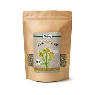 Afbeelding van Biojoy Biologische Guldenroede (250 g), gedroogd en gesneden, kruidenthee (Solidago virgaurea)