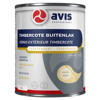 Afbeelding van Avis Timbercote Blank Zijdeglans 1 liter Blanke lak &amp; Beits