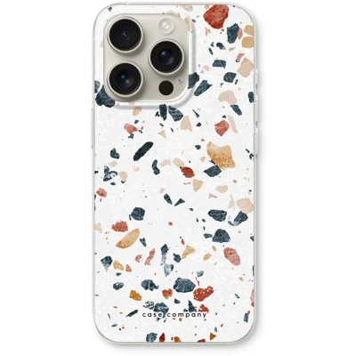 Afbeelding van Case Company® hoesje geschikt voor iPhone 16 Pro Terrazzo N4 Soft Cover Telefoonhoesje Bescherming aan alle Kanten en Schermrand