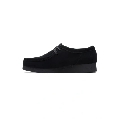 Afbeelding van Clarks Wallabeeevosh D Sportieve veterschoenen, Dames, Maat: 36, Black sde Leer