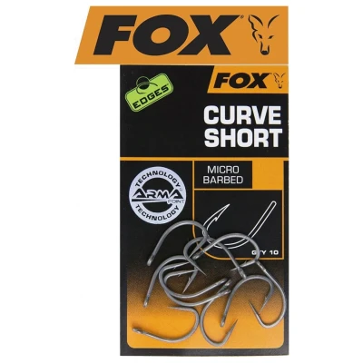 Afbeelding van Fox Edges Curve Shank Short Hooks Size 6 micro barbed Karper haken