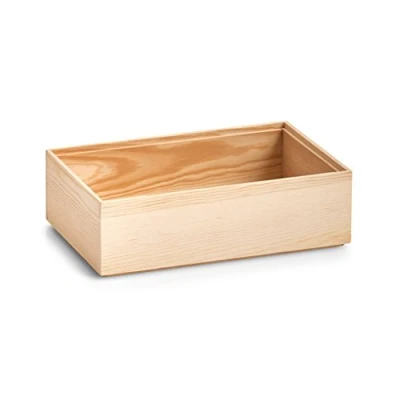 Afbeelding van ZELLER Dennenhouten container, opbergdoos 23 x 15 7 cm