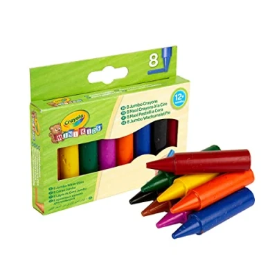 Afbeelding van Crayola Mini Kids Krijt Jumbo Waskrijt Voor Kinderen 8 Stuks