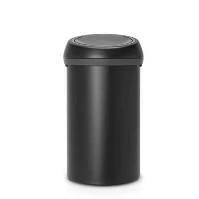 Afbeelding van Brabantia Touch Bin Prullenbak 60 liter Moonlight Black
