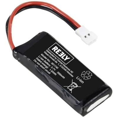 Afbeelding van Reely Li ion accupack 3.7 V 500 mAh Aantal cellen: 1 Softcase Kabelschoen