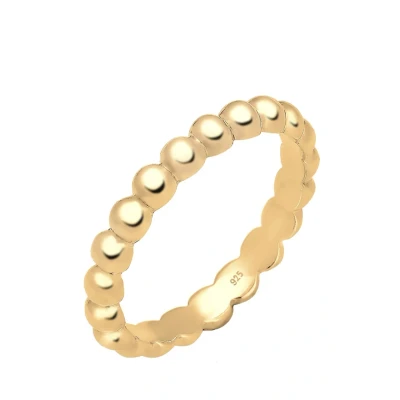 Afbeelding van Elli Stack BALL Modern Ring, Dames, Maat: 54, Goldfarben