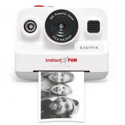 Afbeelding van Easypix InstantFUN Digitale point and shootcamera Wit Geïntegreerde accu