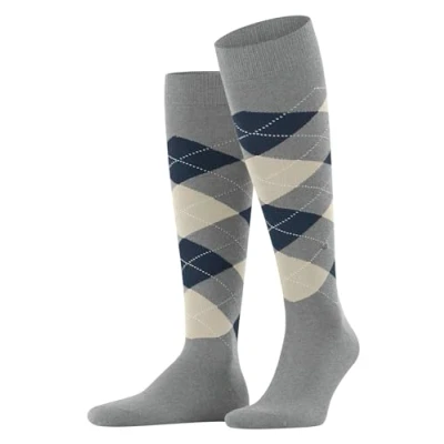 Afbeelding van Burlington KING Kniekousen, Heren, Maat: 40/46, Light grey mel