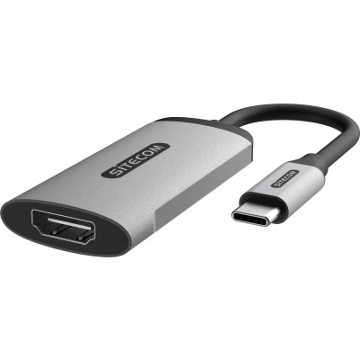 Afbeelding van Sitecom Video Adapter Pro Usb c Naar Hdmi 2.1 Zilver / Zwart (ad 1003)