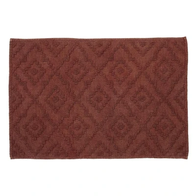 Afbeelding van Sealskin Aztec Badmat 60x90 cm Katoen Donkerroze