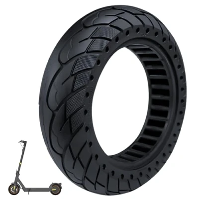 Afbeelding van BITUME Volledige band voor elektrische step Ninebot MAX G30 Lekvrije 10 x 2,50 6,5 inch step, wiel en achter, lekvrij antislip