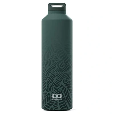 Afbeelding van monbento MB Steel Graphic Jungle roestvrijstalen drinkfles BPA vrij 500 ml thermosfles met infuser