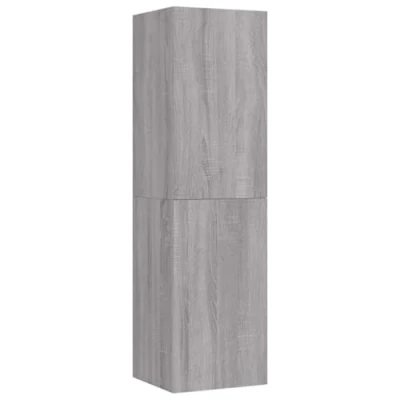 Image de vidaXL Meuble TV mural Sonoma gris 30,5x30x110 cm826678