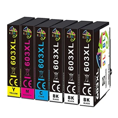 Afbeelding van GLEGLE Compatibele inktcartridge voor 603 603XL Expression Home XP 2100 2105 3100 3105 4100 4105, Workforce WF 2810 2830 2835 2850 (6 verpakkingen)