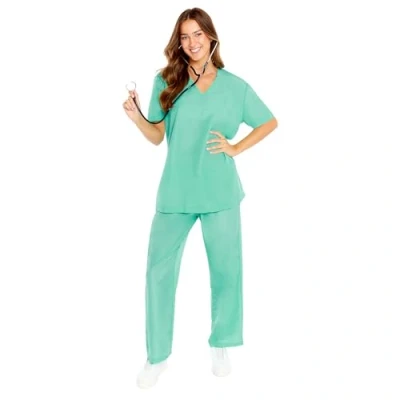Afbeelding van Amscan 9919038 Unisex Doctor Scrubs Kostuum Top en Broek Volwassenen Maat: S