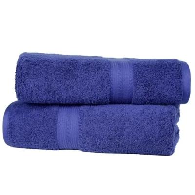 Afbeelding van AmazonBasics Kleurvaste handdoekset, 2 badhanddoeken
