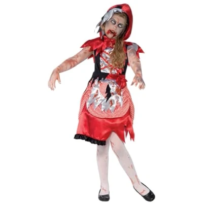 Afbeelding van &quot;Zombie roodkapje kostuum voor meisjes Halloween Kinderkostuums 152/158&quot;
