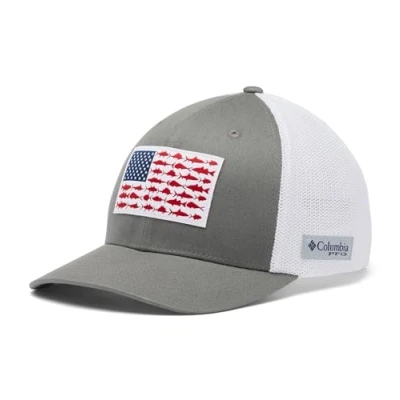 Afbeelding van Columbia Pfg Fish Flag Mesh Ball Cap High Uniseks vishoeden, 1 stuk