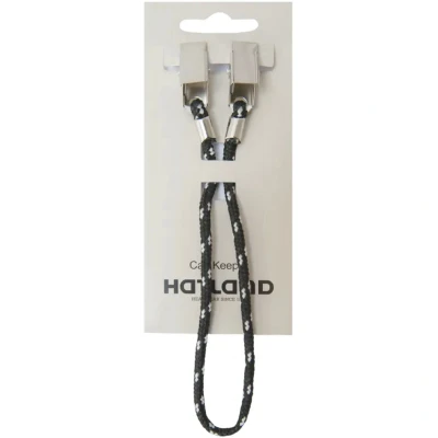 Afbeelding van Hatland Capkeeper om hoed of pet aan jas shirt te bevestigen Zwart/Wit maat Onesize