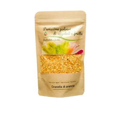 Afbeelding van Biocal Sinaasappelgranulaat / 100% natuurlijk ideaal voor gastronomische gerechten en grillgerechten lage temperatuur gedroogd rauw voedsel gourmet botanicals 30 g