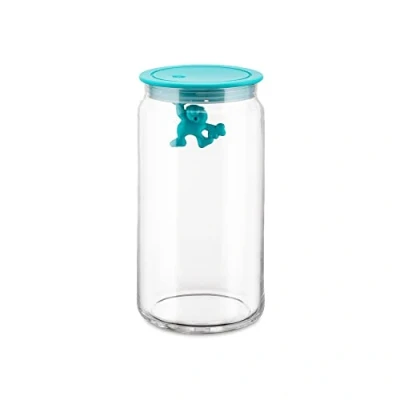 Afbeelding van Alessi Voorraadpot Gianni A Little Man Holding On Tight AMDR06 AZ Blauw 1.4 Liter door Mattia Di Rose