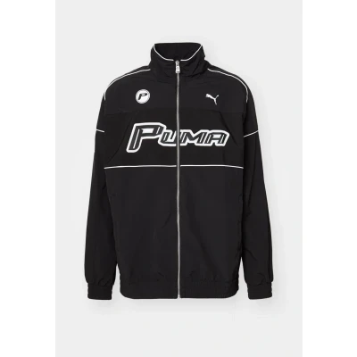Afbeelding van Puma SDS Relaxed Graphic Track Jacket Unisex Trainingsvest, Maat: Large, Black