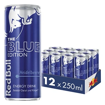 Afbeelding van Red Bull Energy Drink Blue Edition Wegwerpdranken, 12 x 250 ml, stuks