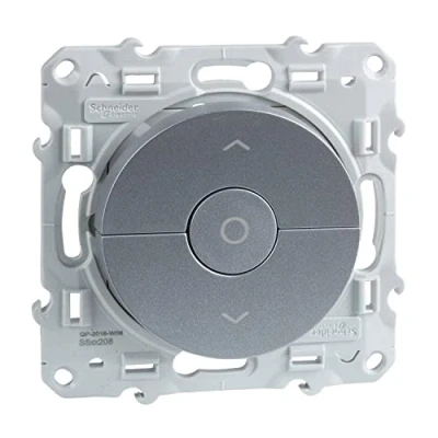 Afbeelding van Jaloezieschakelaar Aluminium Odace Schneider Electric S530208