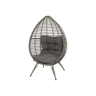 Afbeelding van Lesli Hangstoel Loungestoel Relaxstoel Chill Grijs