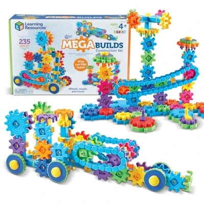 Afbeelding van Learning Resources Mega Builds Gears STEM bouwspel, 235 delig, vanaf 4 jaar