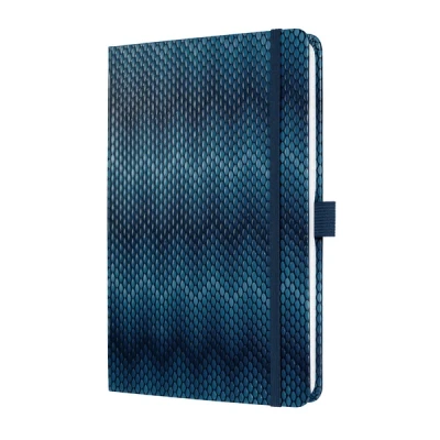 Afbeelding van notitieboek Sigel Jolie Beauty A5 hardcover gelinieerd blauw