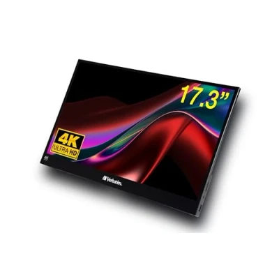 Image de Verbatim PMT 17 4K Écran LCD 17.3&quot; portable écran tactile 3840 x 2160 IPS 400 cd/m² 1200:1 6 ms HDMI, 2xUSB C