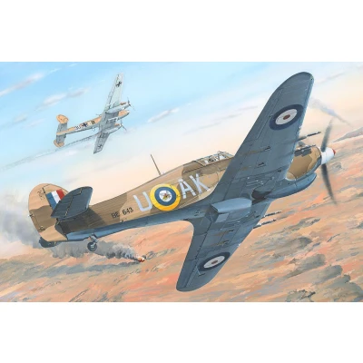Afbeelding van 1:48 HobbyBoss 81779 Hawker Hurricane Mk.IIc/Trop Plastic Modelbouwpakket