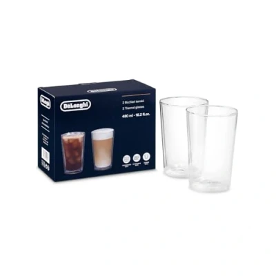 Image de Delonghi Juego de vasos térmicos doble pared 2 x 490ml AS00001404 8004399020740 Tous Les Articles Accessoires