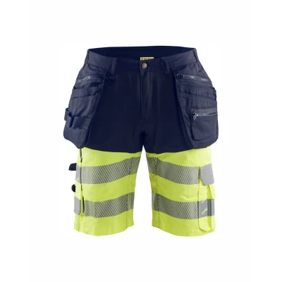 Afbeelding van Blaklader High Vis short 1596 1811 Marine/High Geel C52