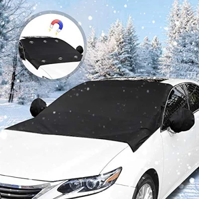 Afbeelding van UQTUKO hoes voor auto voorruit, vorstbescherming, 6 magnetisch zonnescherm, uv bescherming, beschermt tegen stof en ijs, waterdicht, SUV&#039;s, 210 x 120 cm