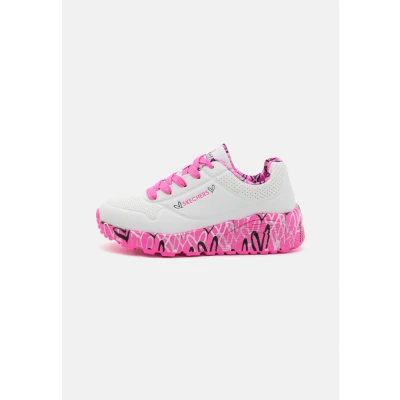 Afbeelding van Skechers UNO LITE Sneakers laag White/hot pink voor kinderen, Maat: 27, Schoenen