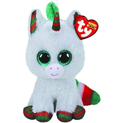 Afbeelding van Ty Beanie Boos Eenhoorn Snowfall 15 Cm