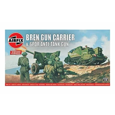 Afbeelding van 1:76 Airfix 01309V Bren Gun Carrier &amp; 6PDR Anti Tank Plastic Modelbouwpakket