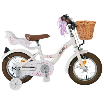 Afbeelding van Volare Blossom Kinderfiets Meisjes 12 Inch Wit + 15 Inruilkorting