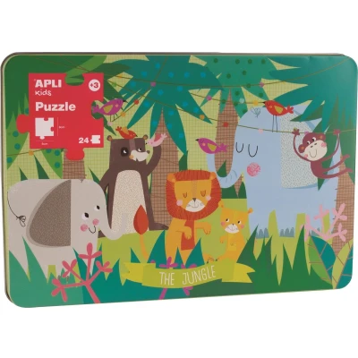 Afbeelding van Kinderpuzzel Apli Jungle 24 Onderdelen 48 x 32 cm