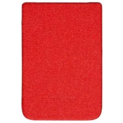 Image de PocketBook Shell series Étui à rabat pour lecteur eBook plastique polyuréthane microfibre rouge 6&quot; Basic Lux 2 Touch 4